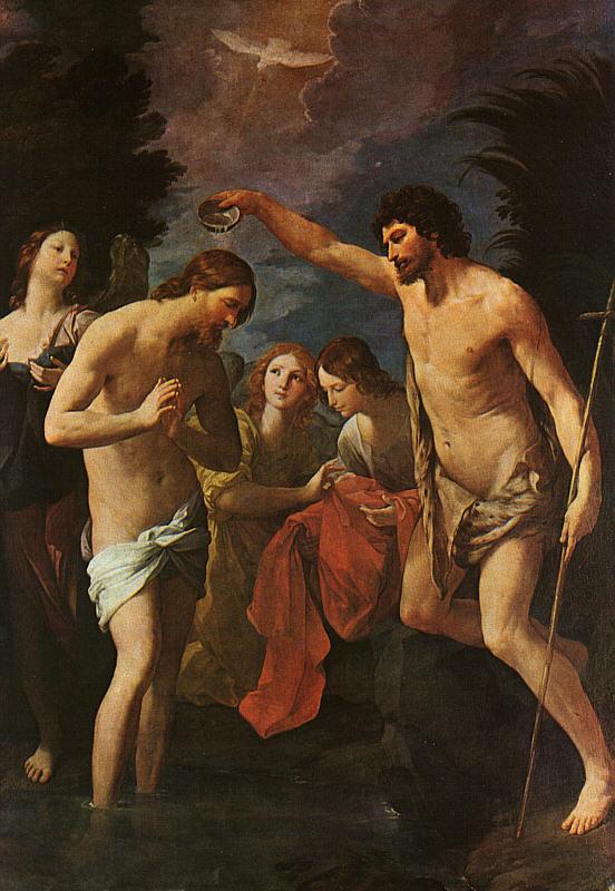 Guido Reni Baptism of Christ France oil painting art